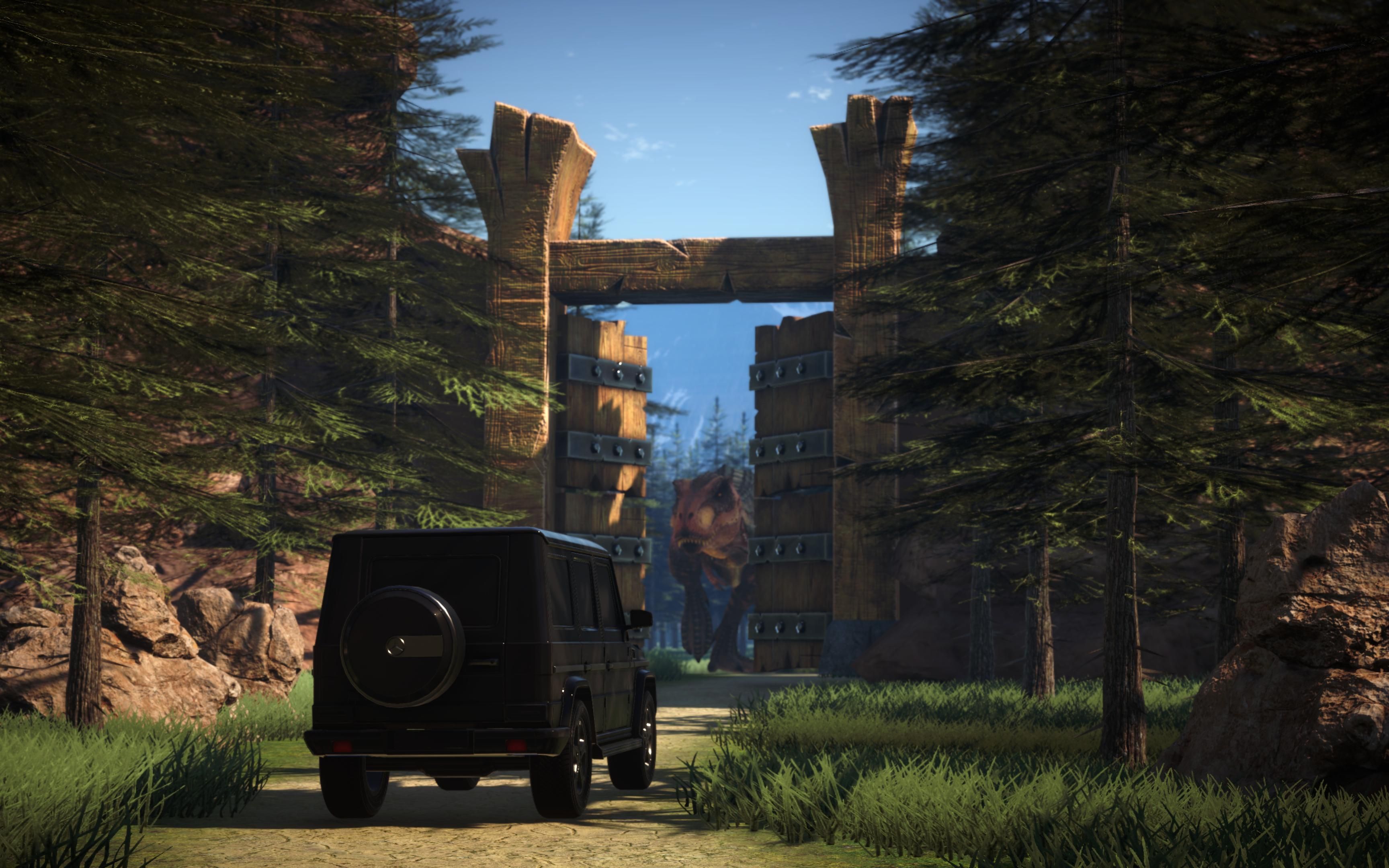 尝试使用unity urp制作个类似侏罗纪公园的野外场景