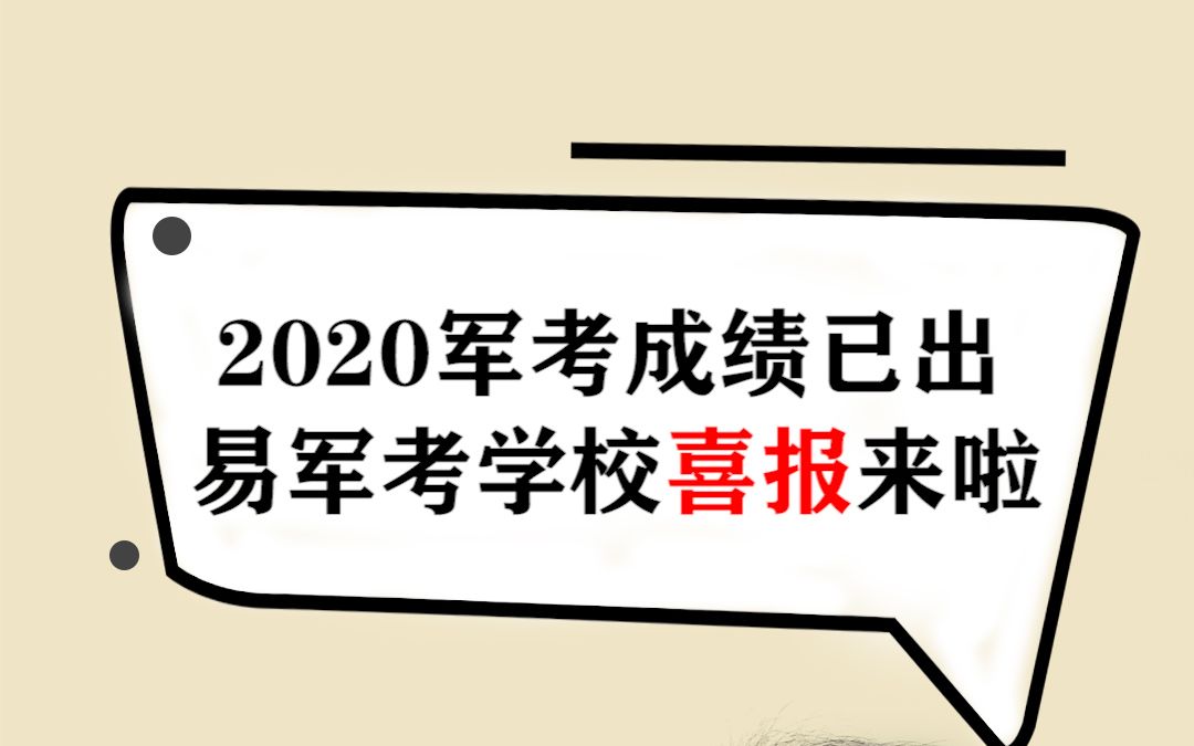 20年军考成绩已出,快来看看易军考学校的喜报吧哔哩哔哩bilibili