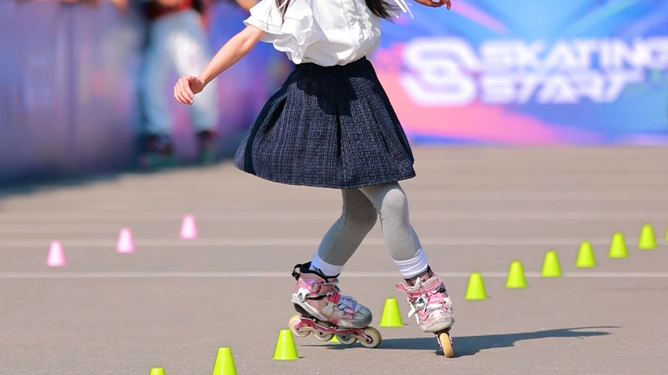 49 王若菲 少年女子乙组花式绕桩决赛 第二十届北戴河轮滑节"滑启杯"