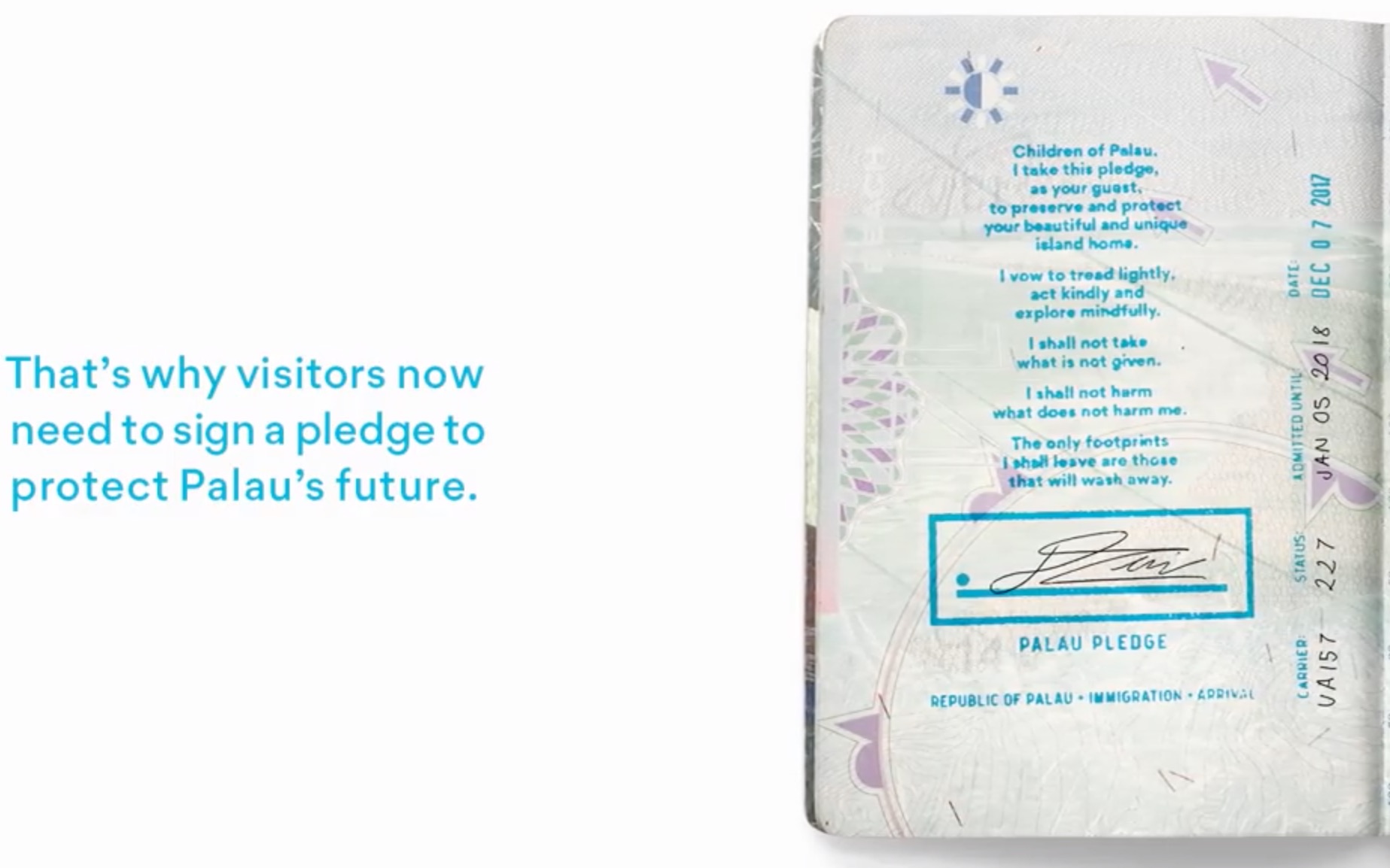 【帕劳】世界上最特别的签证?