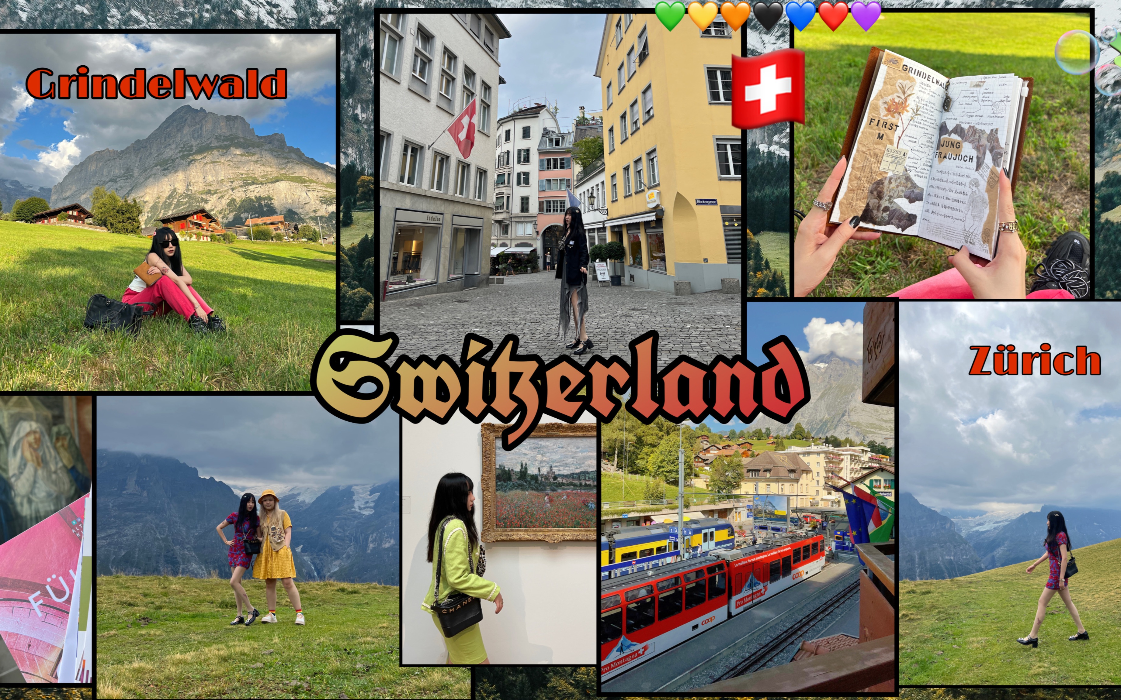 [图]瑞士 | 格林德瓦及苏黎世快乐旅行/瑞士美景可以治愈全世界. ♥️