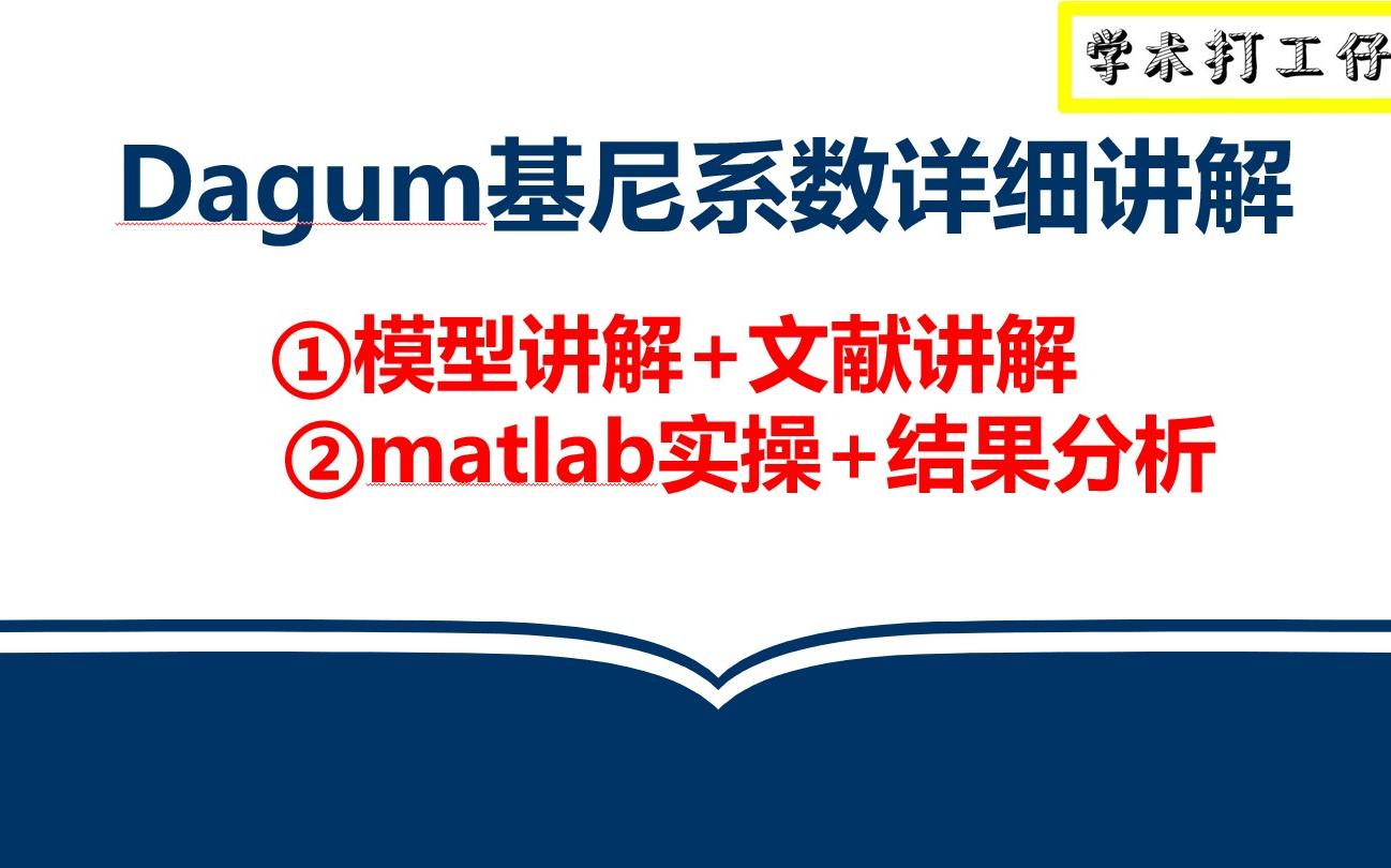 【最全】Dagum基尼系数计算,空间基尼系数计算结果分析、文献解读.简单易学,matlab代码已经封装好,导入自己的数据修改部分参数即可出结果!哔...