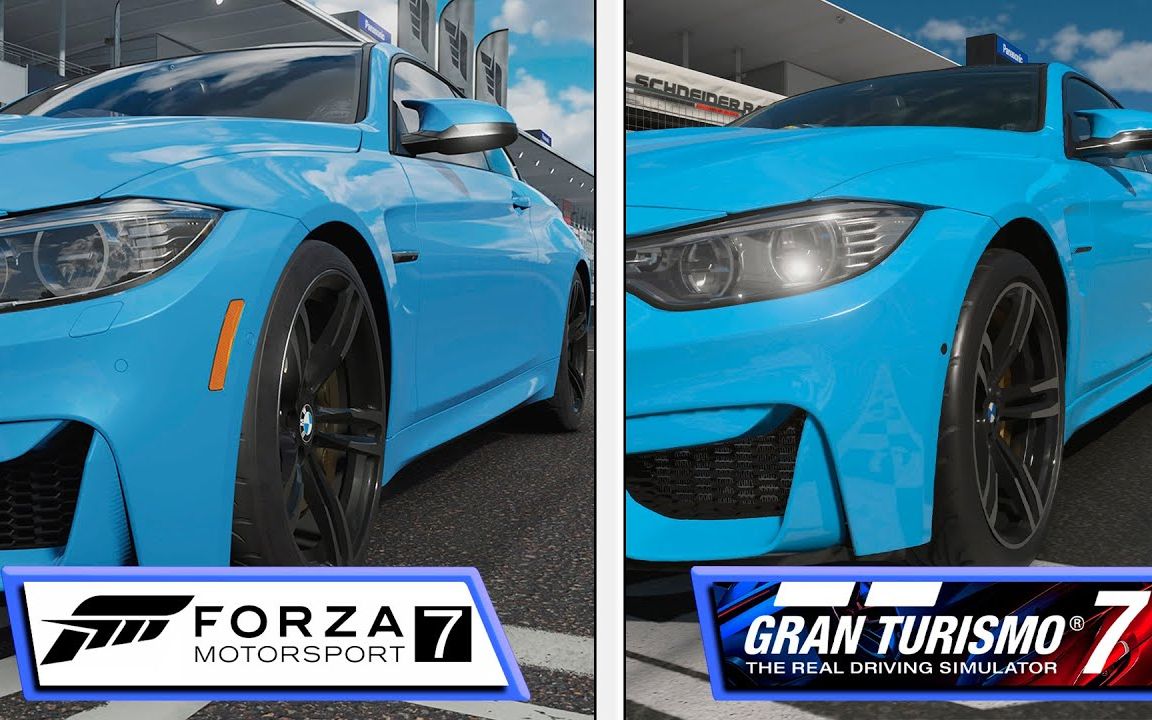 [图]索尼GT7对比微软极限竞速7画质对比-PS5 VS PC最高画质(Gran Turismo 7 VS Forza Motorsport 7)