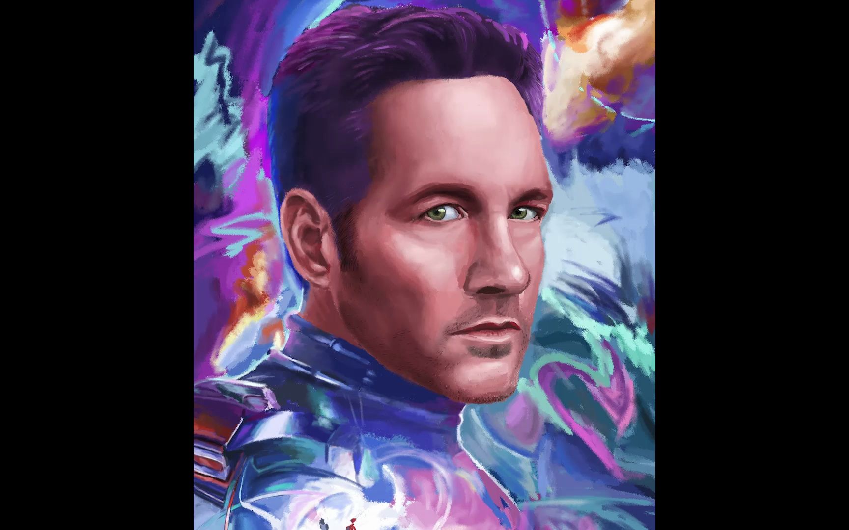 色彩练习015-保罗·路德《蚁人与黄蜂女:量子狂潮》paul rudd from