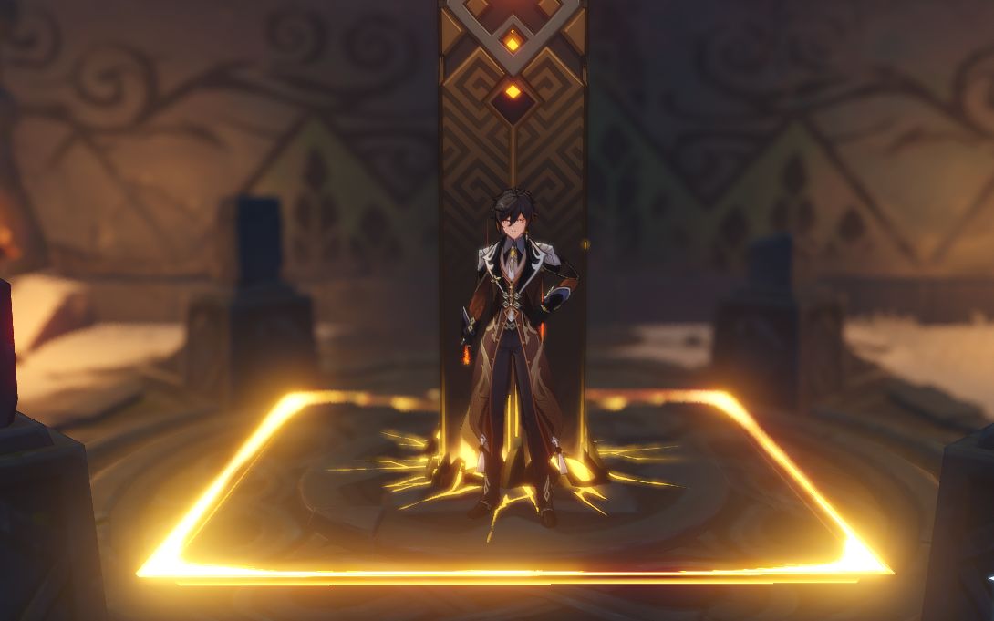 原神岩主钟离两角色日常风本通关