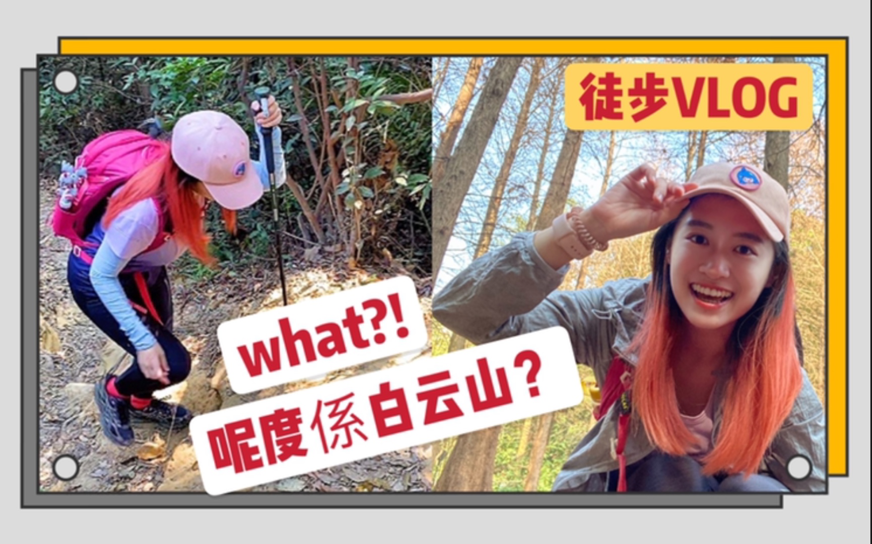 生活记录|粤语徒步Vlog.解锁广州白云山不寻常路.登山杖出动.黄婆洞水库落羽杉醉美景色哔哩哔哩bilibili