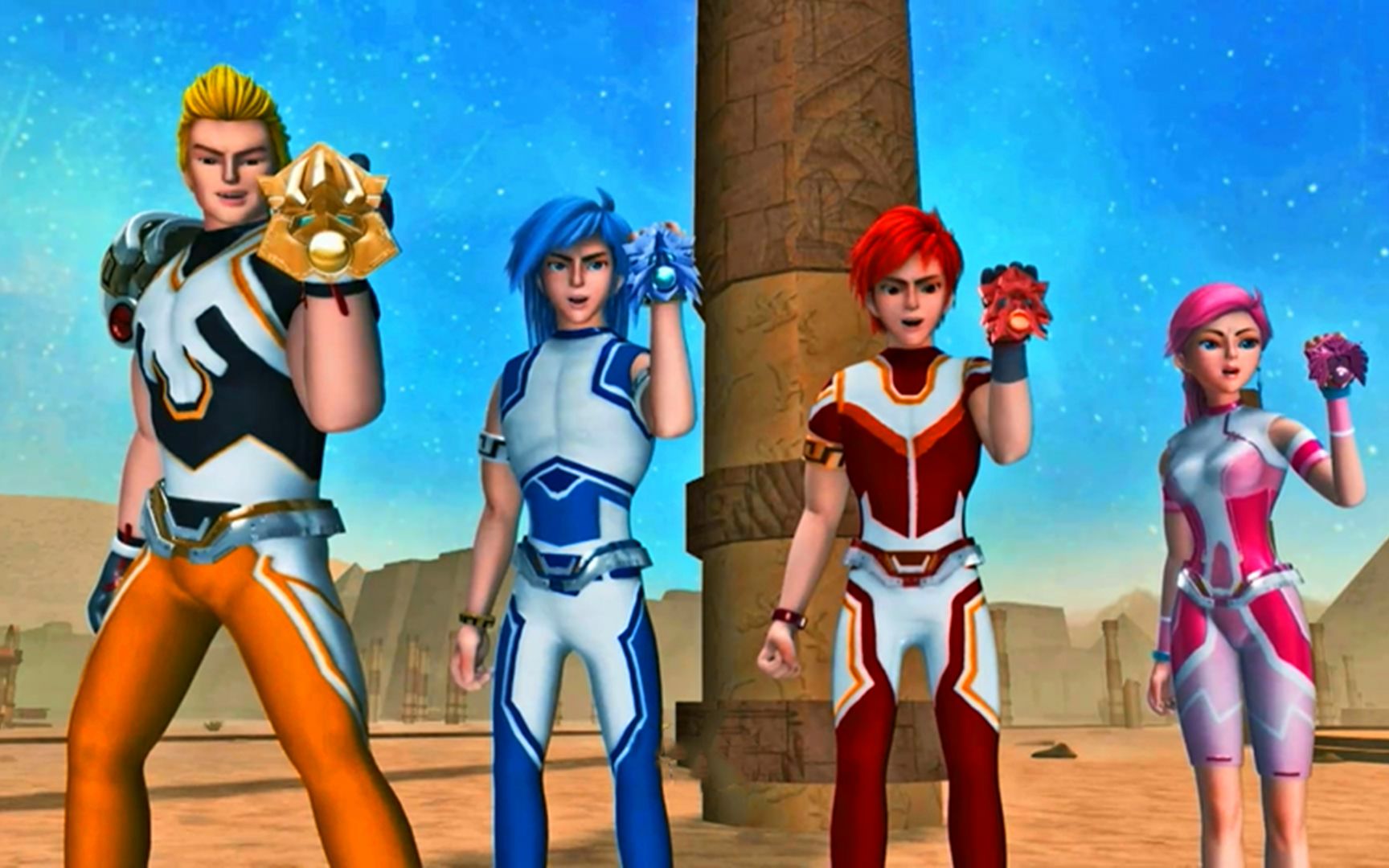 超兽武装:云蝠战队暴打超兽战队,超兽神四合体出场!