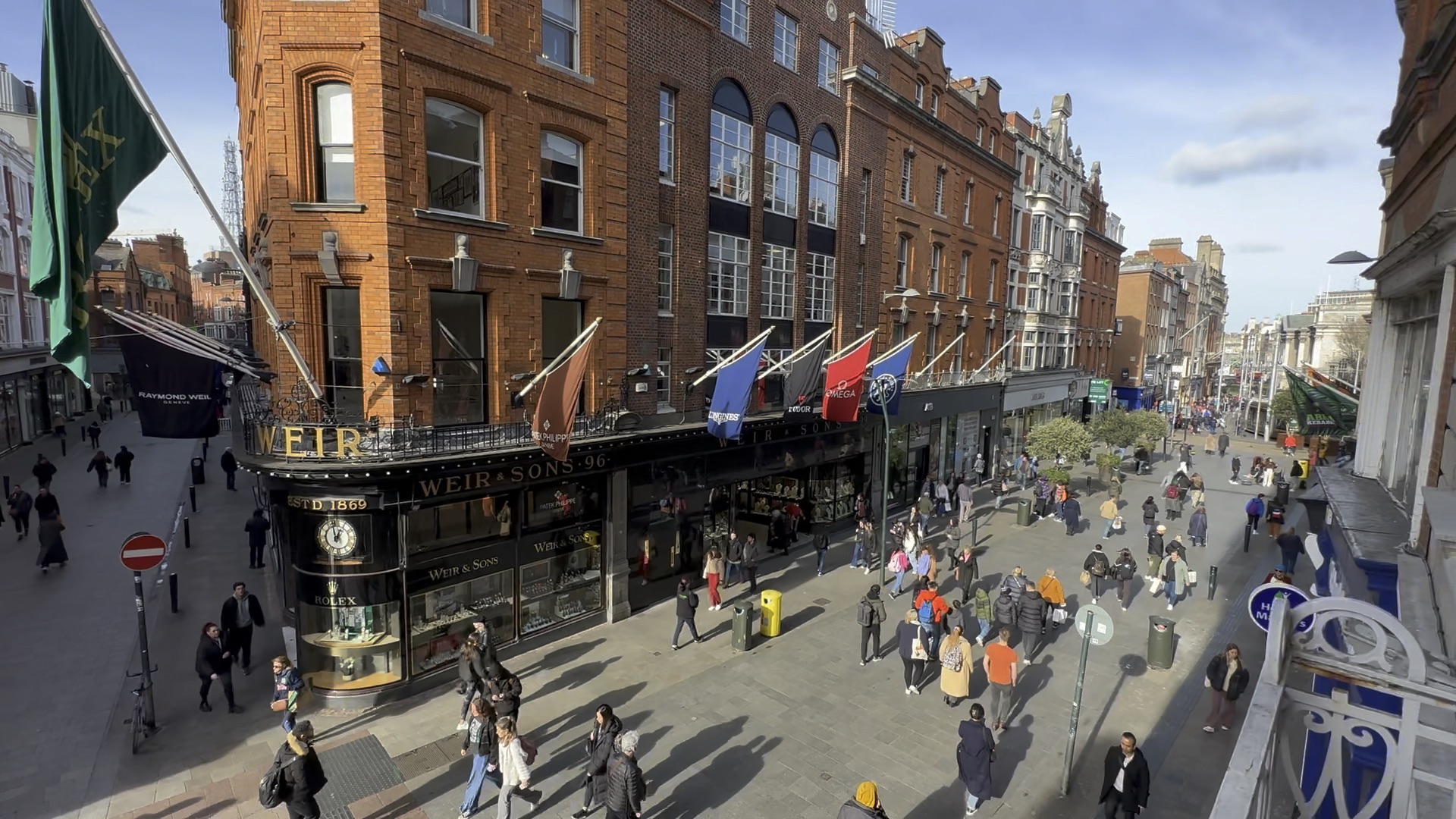 教室窗外grafton street