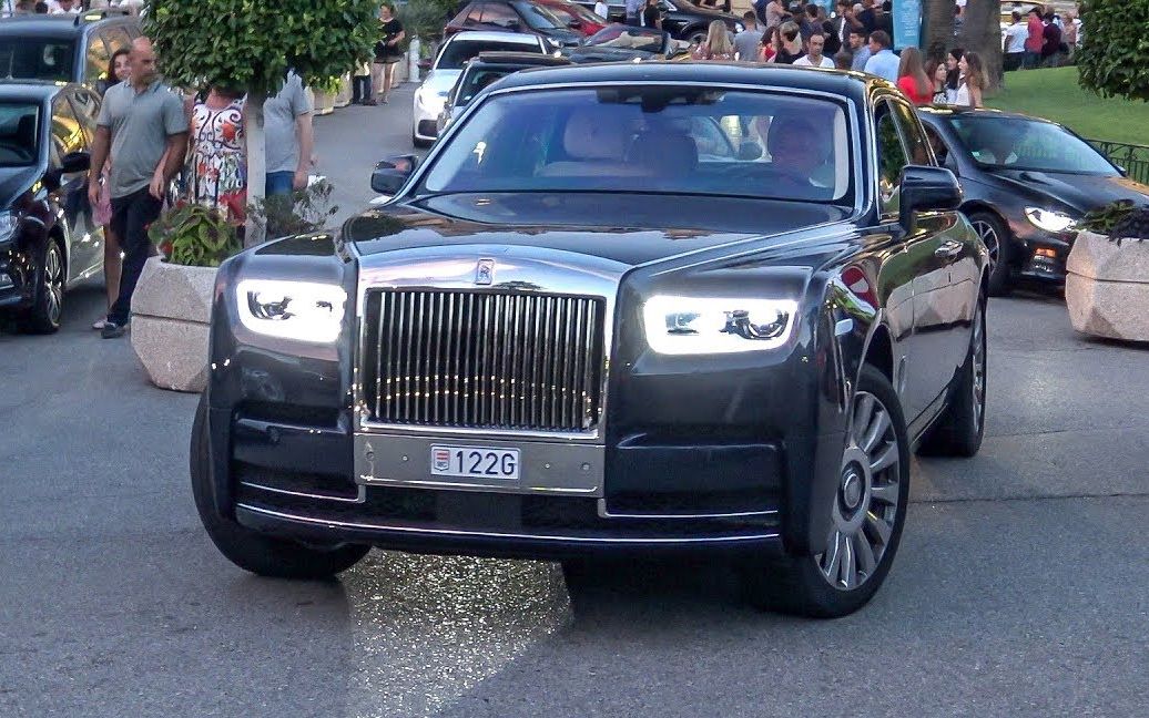 劳斯莱斯幻影摩纳哥街拍
