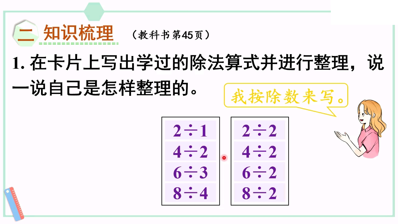 [图]018 人教版数学二年级下册 第四章 4、整理和复习