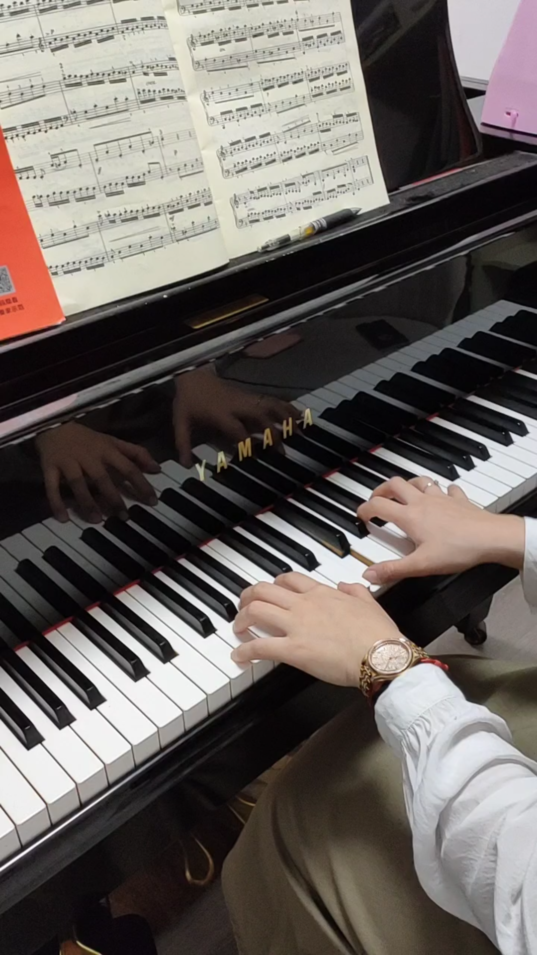 巴赫创意曲集第八条老师慢快两遍示范