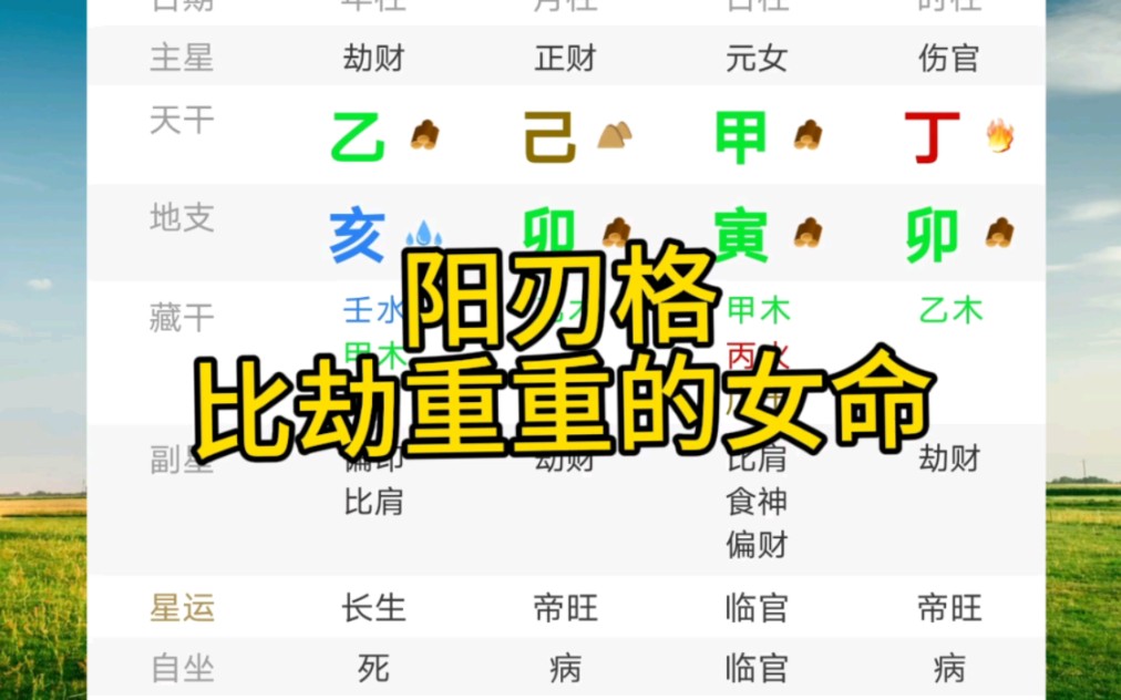 阳刃格,比劫重重的女命哔哩哔哩bilibili