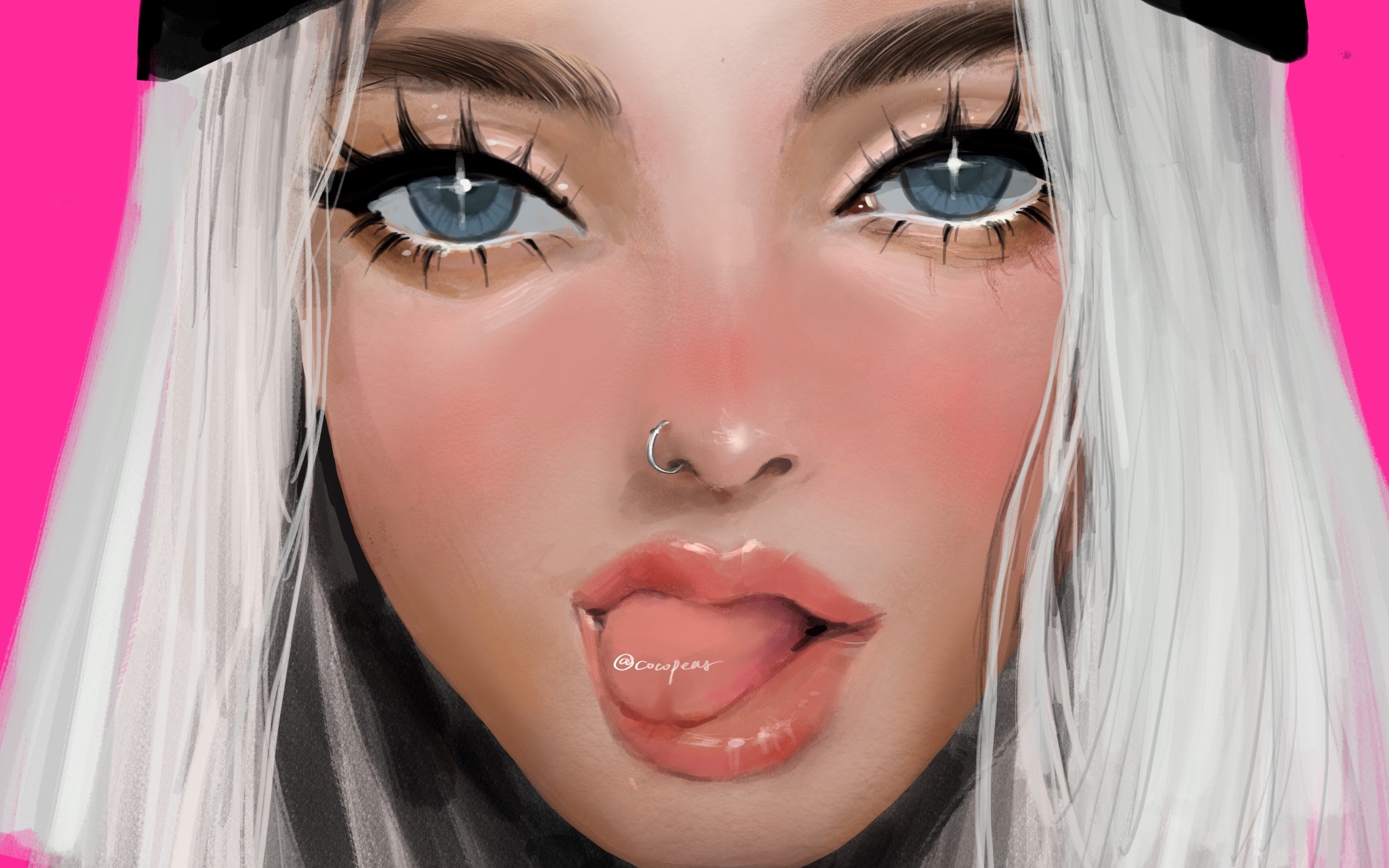 一首歌一张procreate(临摹网红画风)