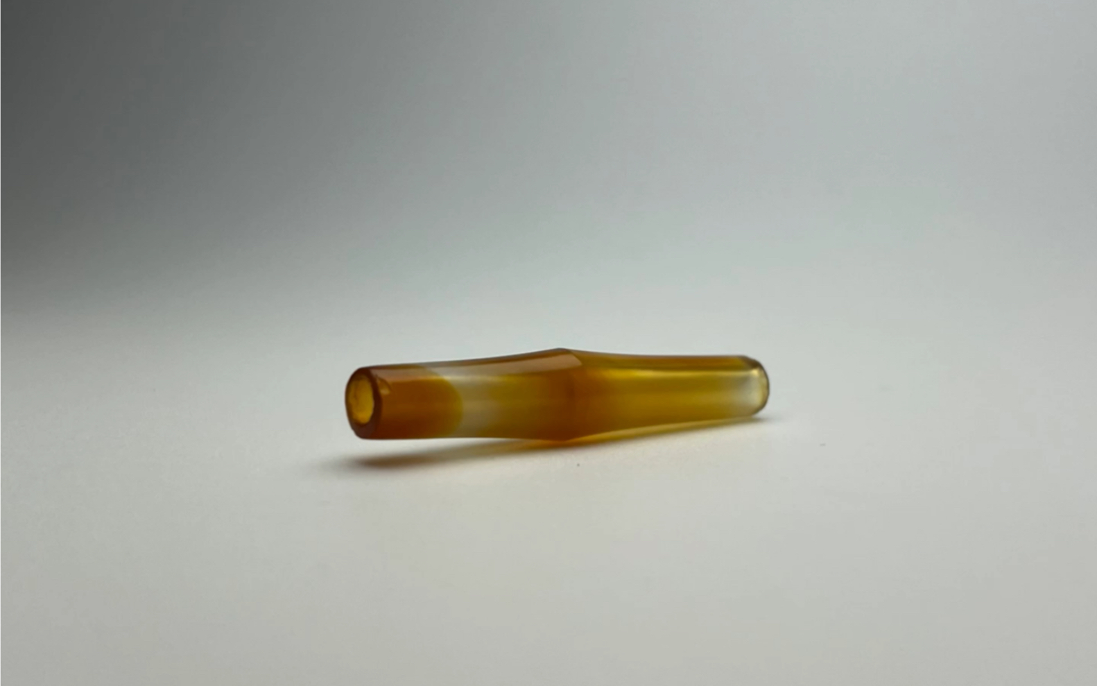 齐国玛瑙竹节管 3.2cm 东周水晶玛瑙配饰 项链配饰
