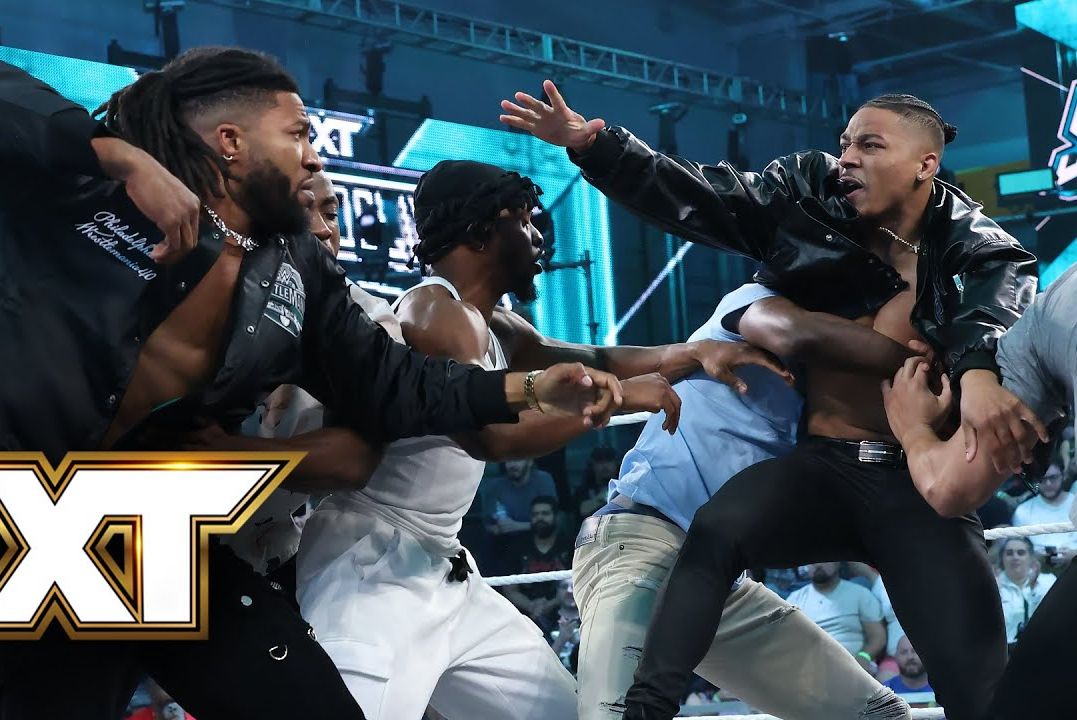 【wwe nxt 4月3日】女武神莱拉爆桌罗克珊!梅罗&特里克赛前碰面!