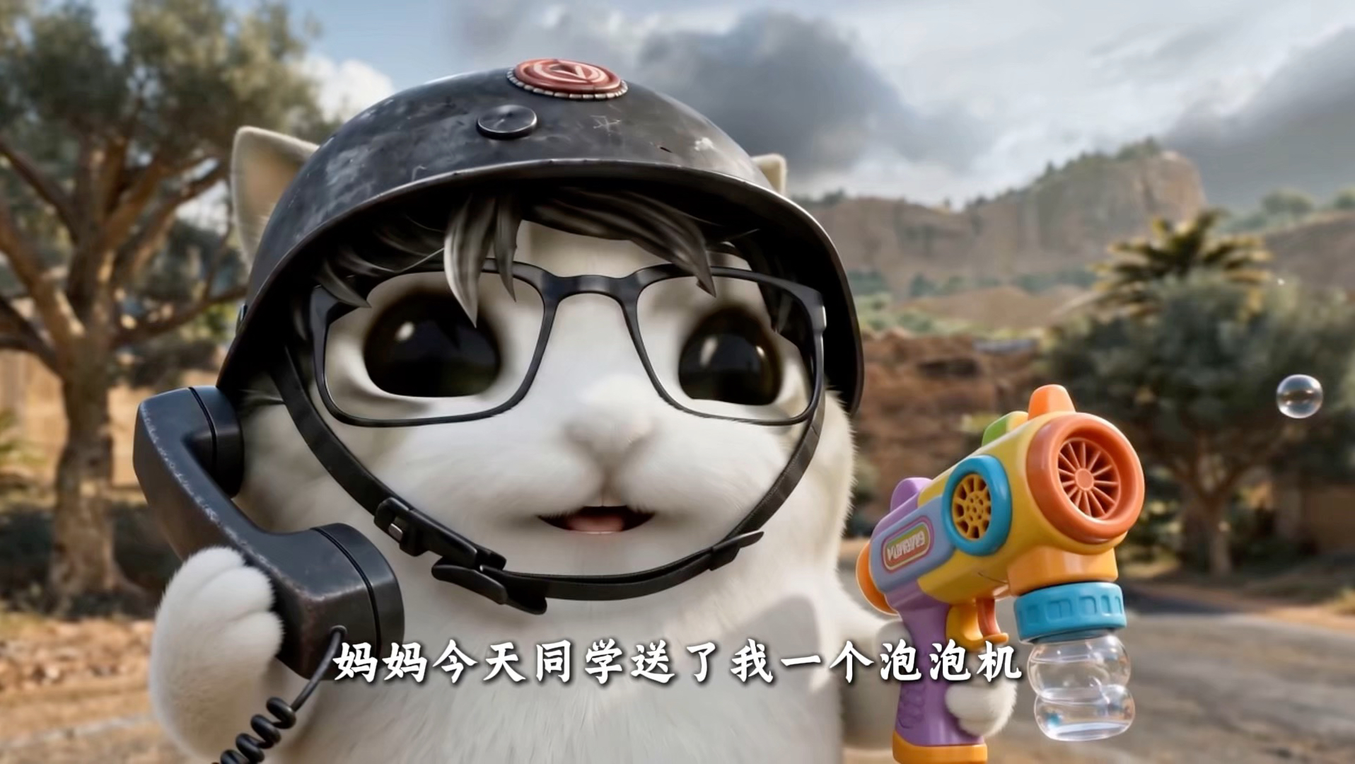 “妈妈，我好想拨通你的电话”
