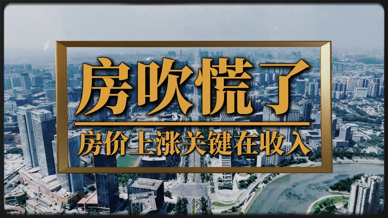 房吹慌了?楼市跌跌不休,房价上涨关键在收入哔哩哔哩bilibili