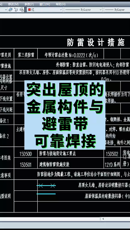 突出屋顶的金属构件与避雷带可靠焊接哔哩哔哩bilibili