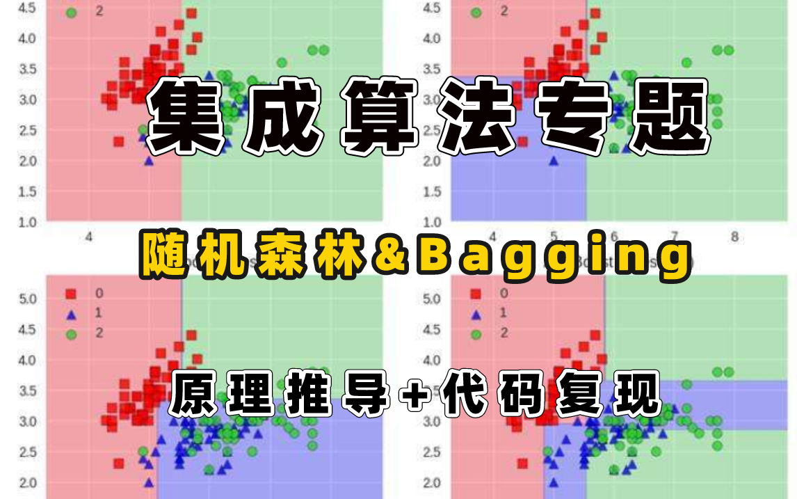 集成算法专题【随机森林&Bagging】原理详解+代码复现 究极通俗易懂!(机器学习算法/Adaboost/集成学习/深度学习/Python)哔哩哔哩bilibili