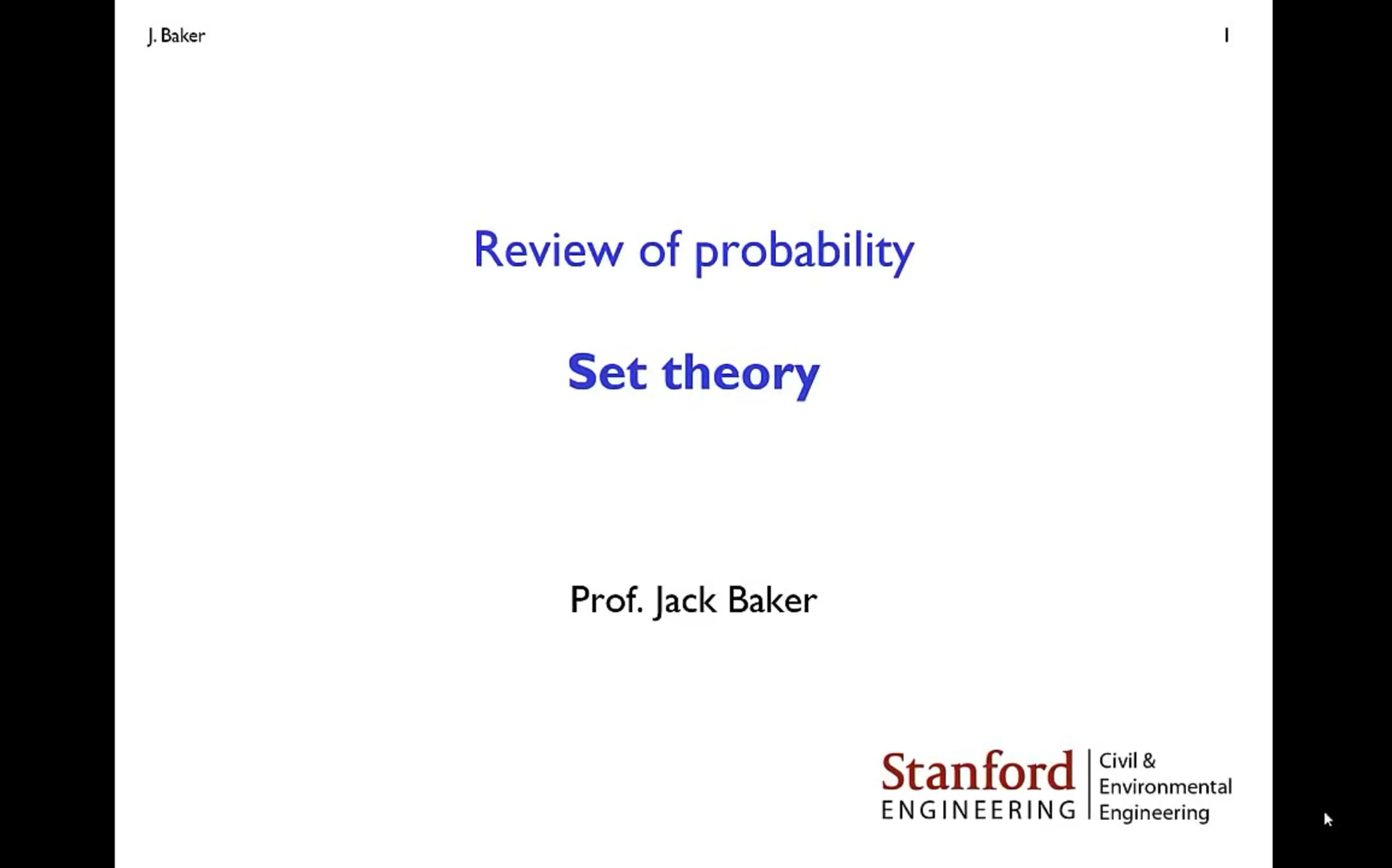 【斯坦福公开课】Probability Review :Set Theory 概率论预备知识1:集合论中英双语字幕哔哩哔哩bilibili