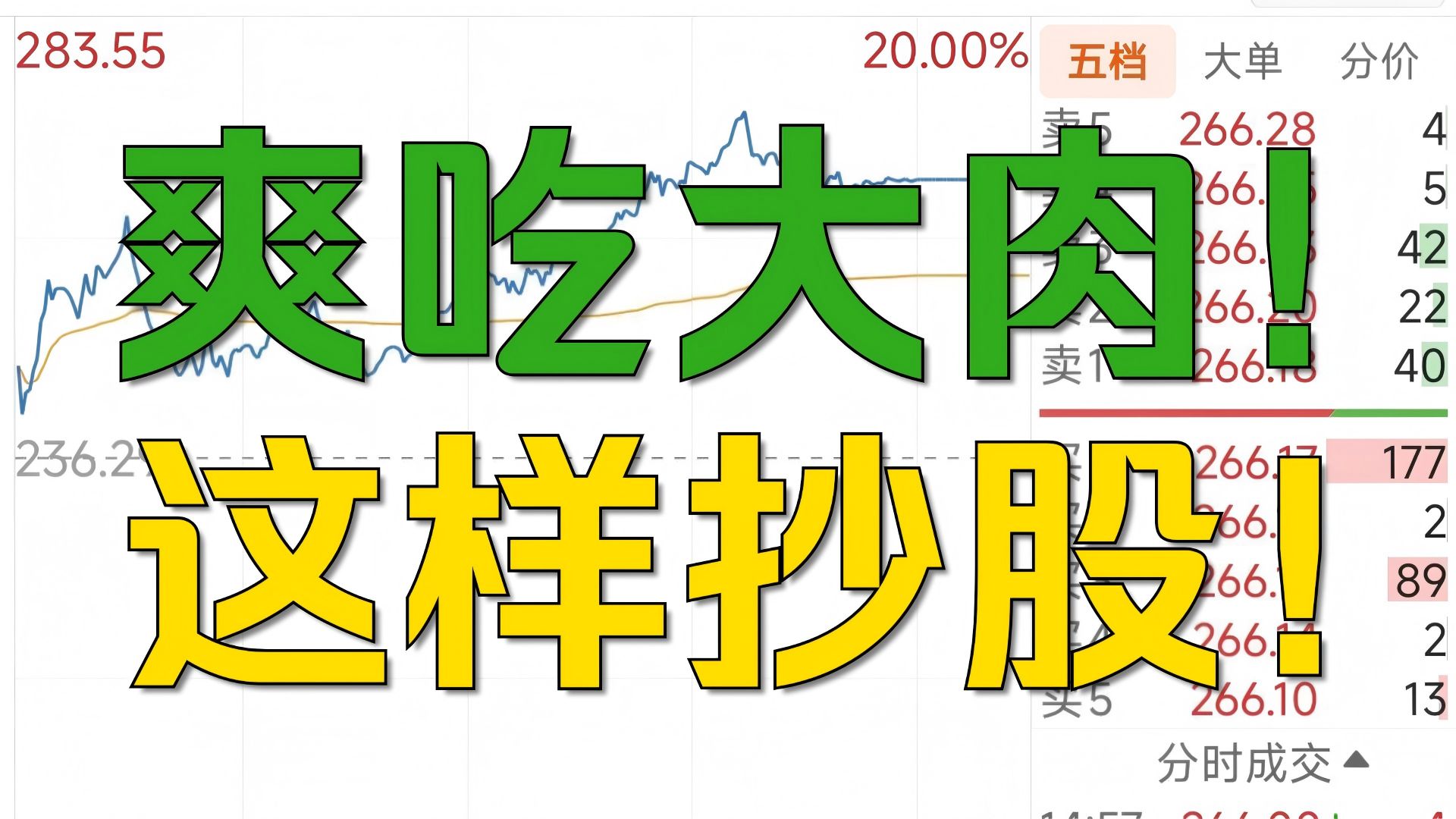 票会选了了！账户多涨550%！模式对了！痛苦减少1000%！吃肉姿势对了！回撤减少10000%！