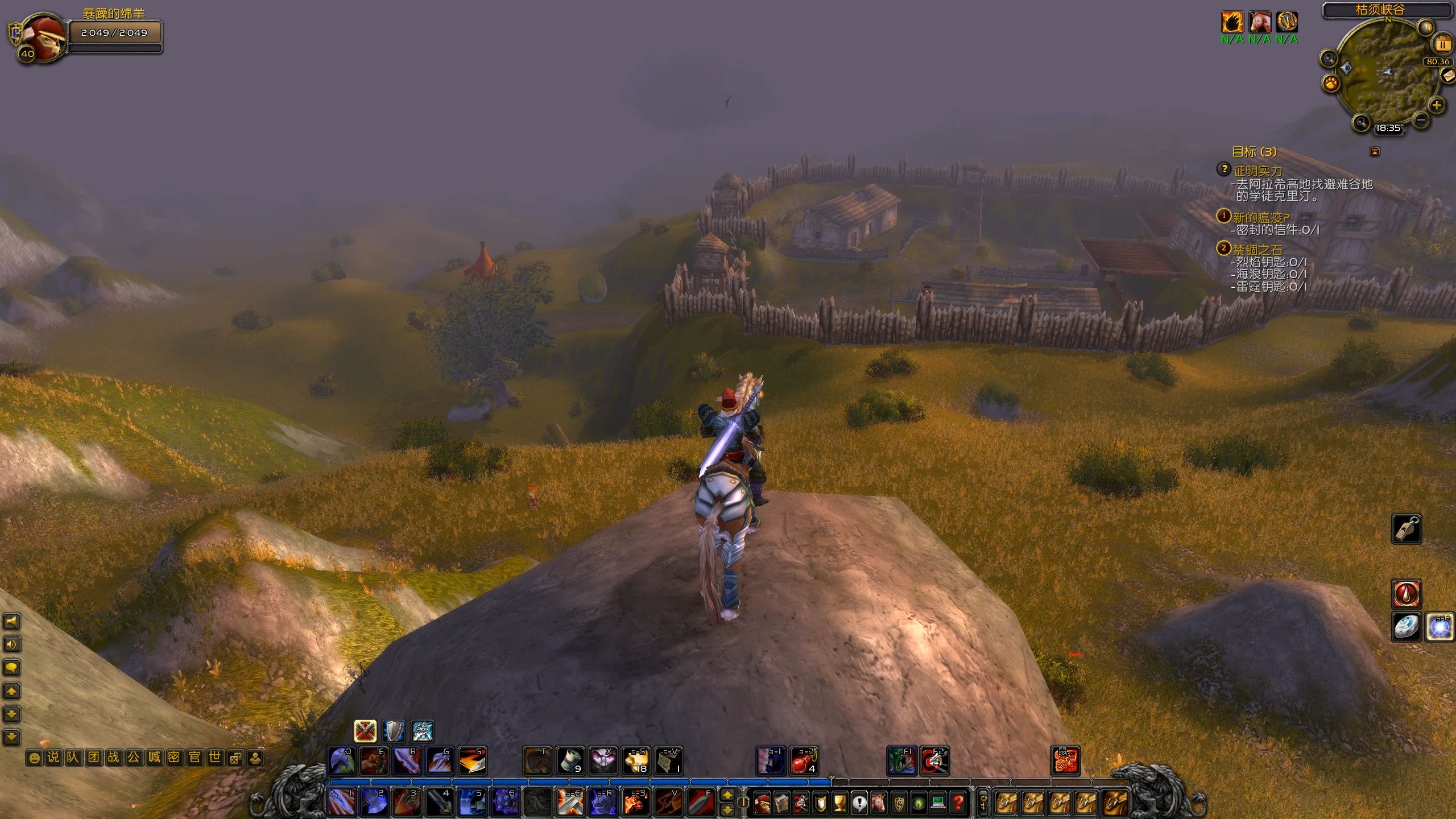 国服魔兽wlk战士 阿拉希高地 41