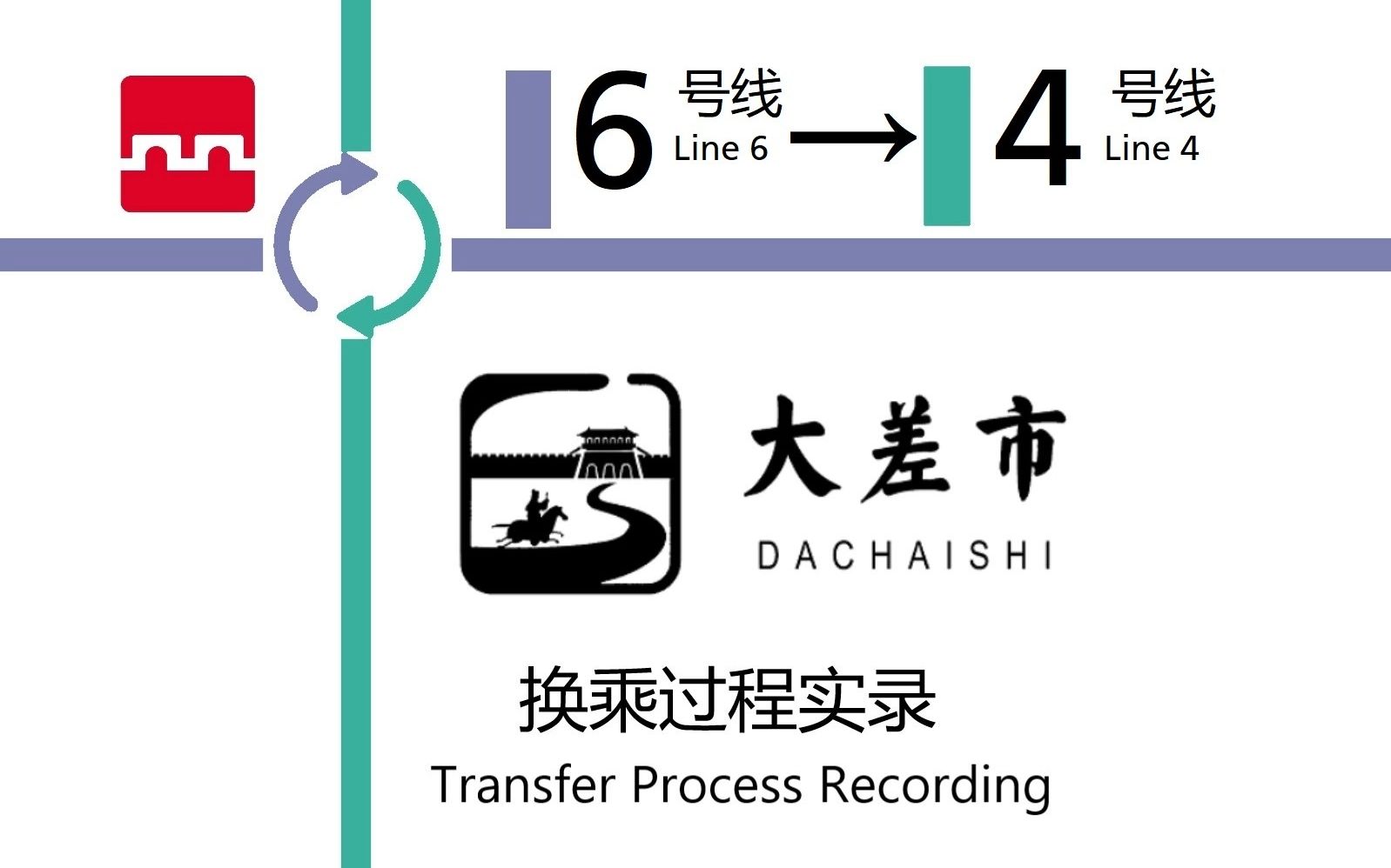 【西安地铁】大差市站 6号线—4号线 站厅换乘过程实录哔哩哔哩bilibili