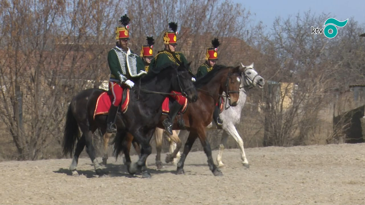 [图]匈牙利国庆日上的骠骑兵马术表演