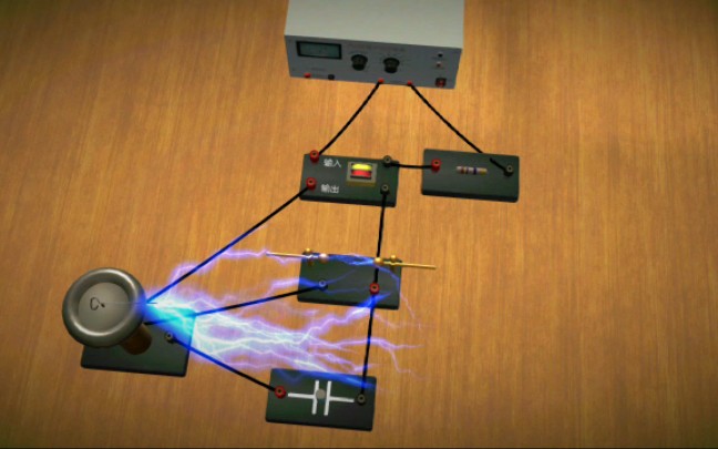 物理實驗室特斯拉線圈電磁演示