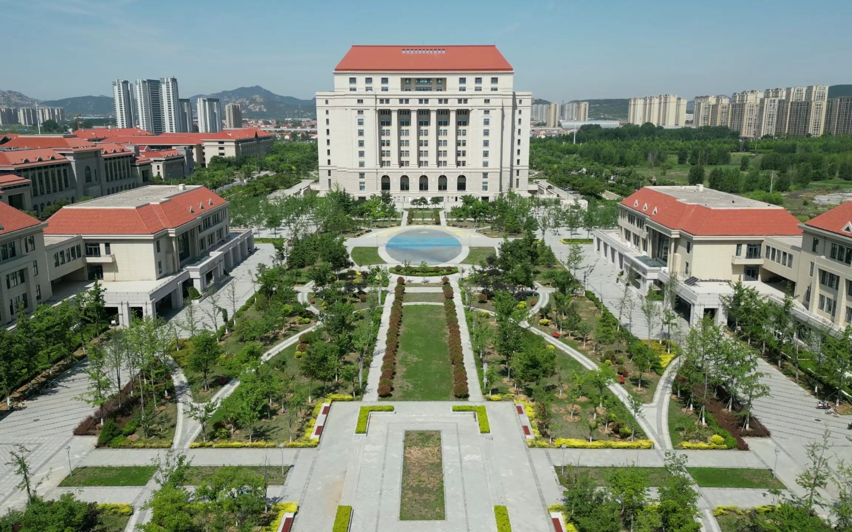 mini3pro萌新航拍山东大学(青岛)图书馆,国内最大的高校单体图书馆