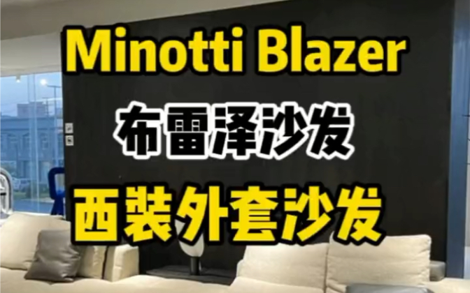 这套minotti的布雷泽沙发坐下太舒服了!哔哩哔哩bilibili