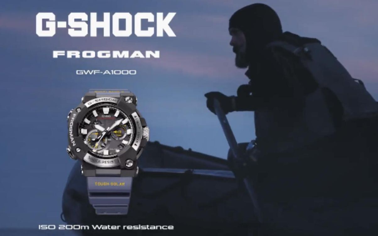 英雄出征!2020年8月 卡西欧Casio GSHOCK蛙人 FROGMAN GWFA1000 宣传影片哔哩哔哩bilibili