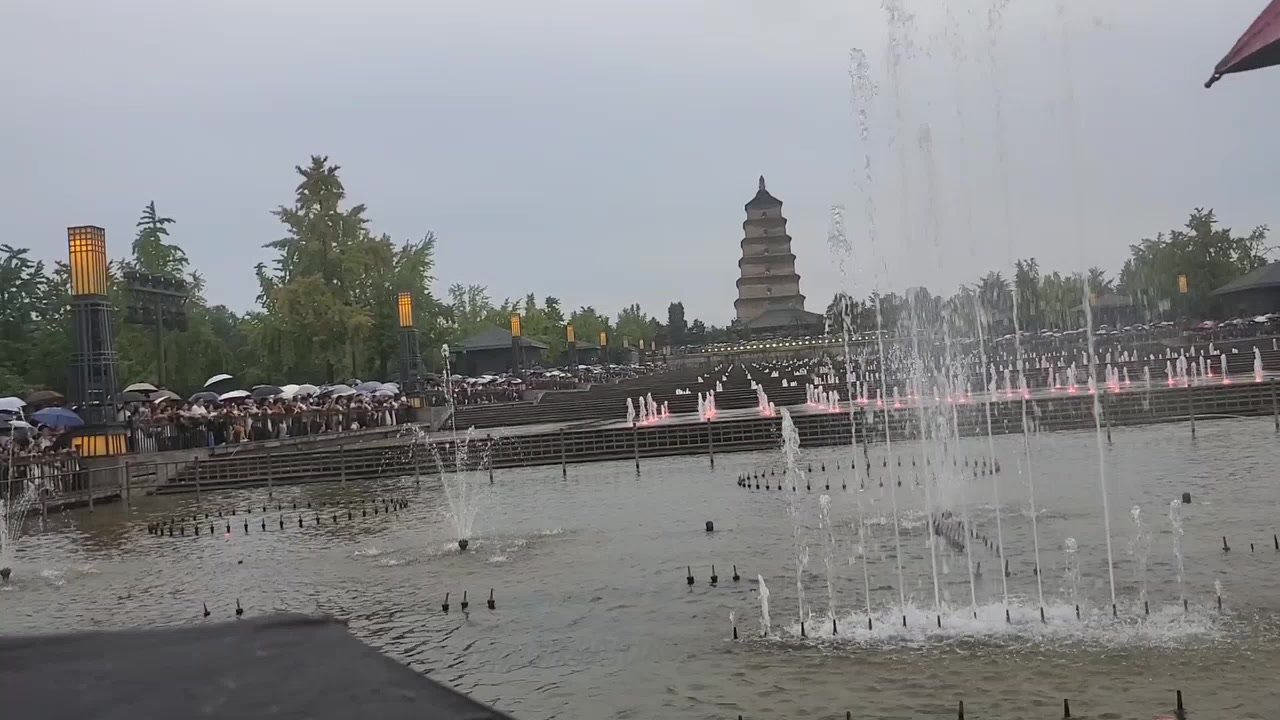 大唐不夜城喷泉