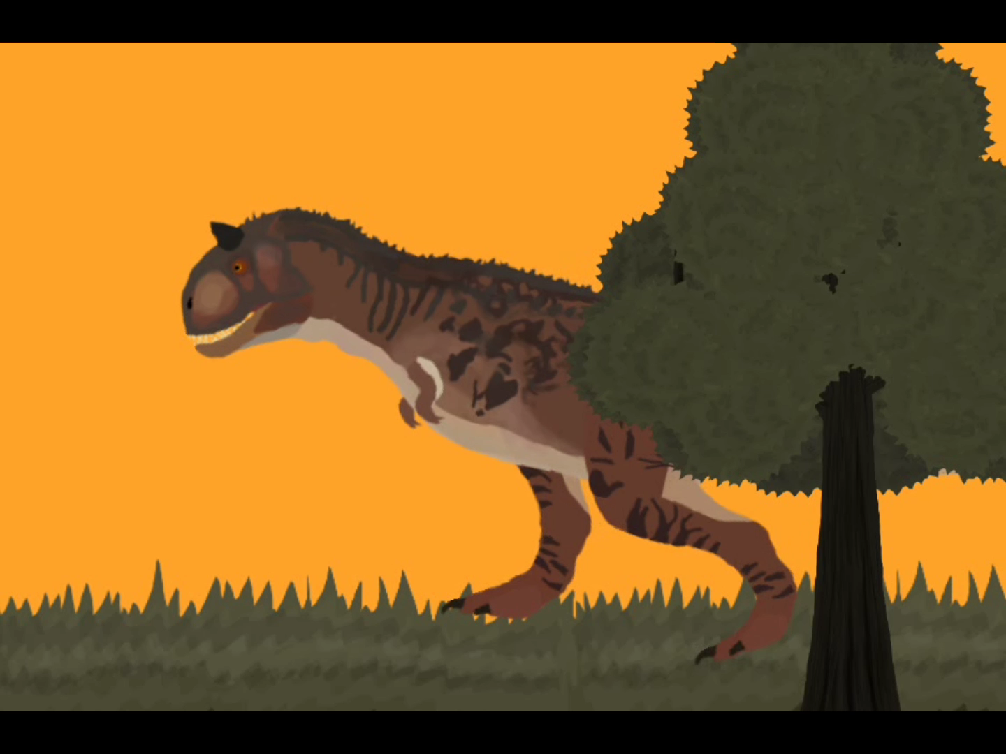 屑练习,(食肉牛龙)恐龙时期中的猎豹.略带点血腥.