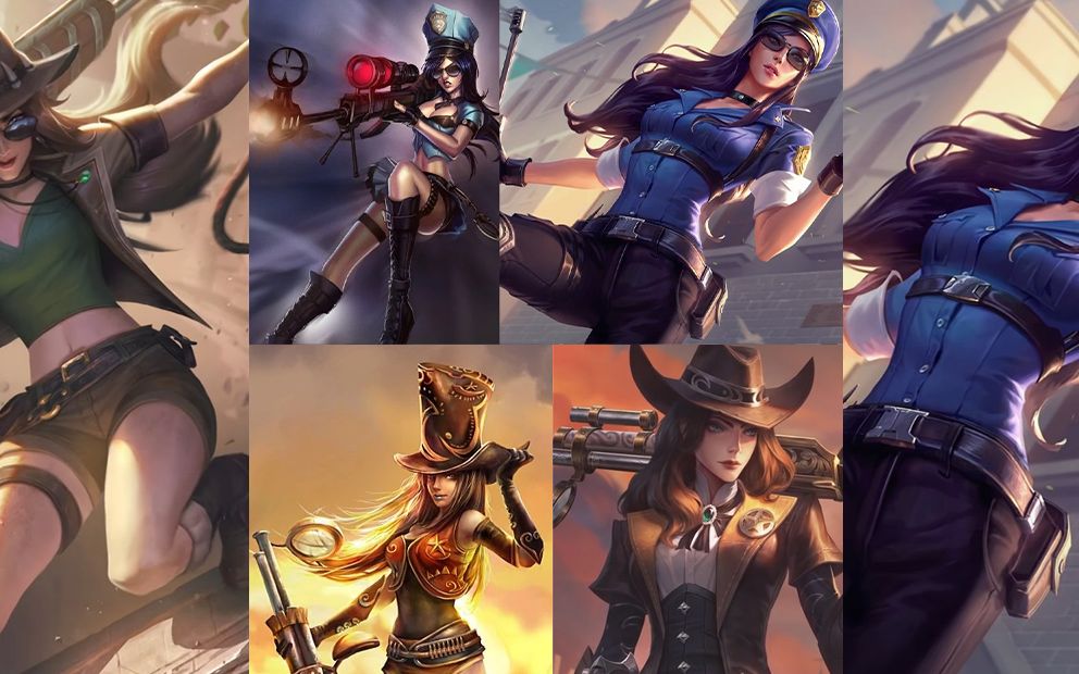 女警全皮肤『模型原画』重做预览:新原画超好看,模型优化!