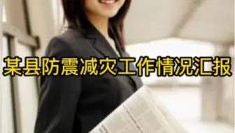 某县防震减灾工作情况汇报