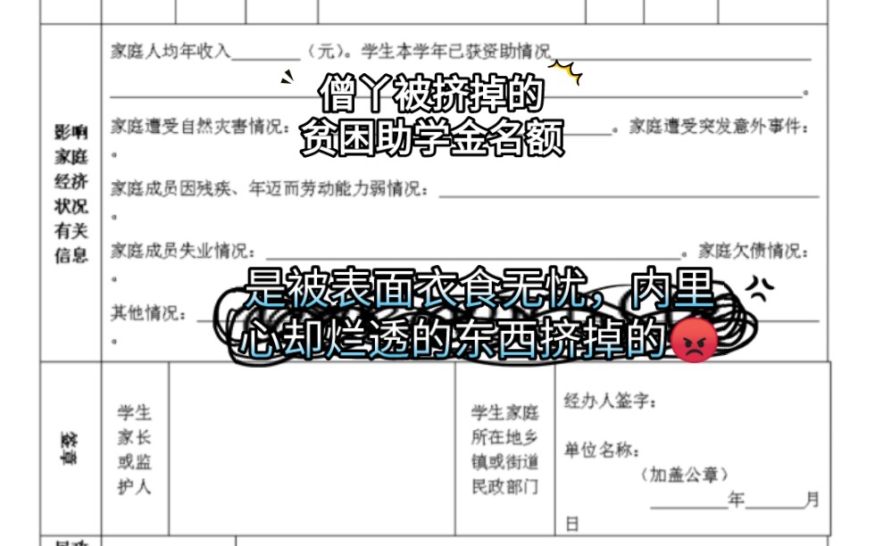 [图]僧丫的贫困助学金事件，坏人抱着得不义之财的黑心，行霸凌同学的恶事，上层该还他和其他同样失去贫困助学金的真贫困生一个公道。