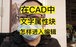 Download Video: 在CAD图纸中-文字属性块要怎么进入 编辑