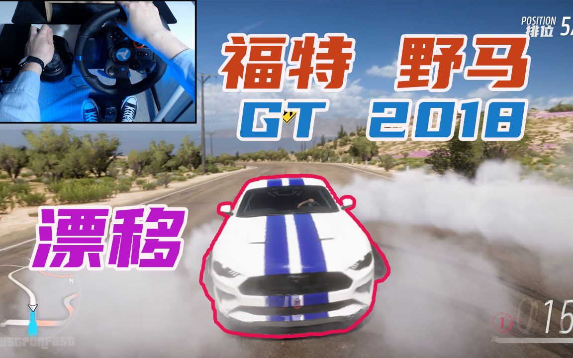 【JustForFast】地平线5福特野马GT 2018 终极漂移 罗技G29漂移 图玛斯特TSS手刹哔哩哔哩bilibili