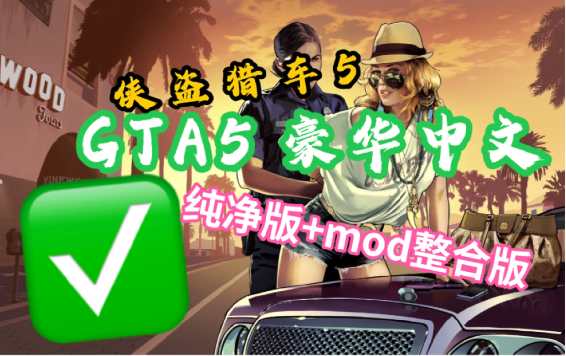 免费白嫖!GTA5侠盗猎车5豪华中文 纯净版+mod整合版任选!哔哩哔哩bilibili