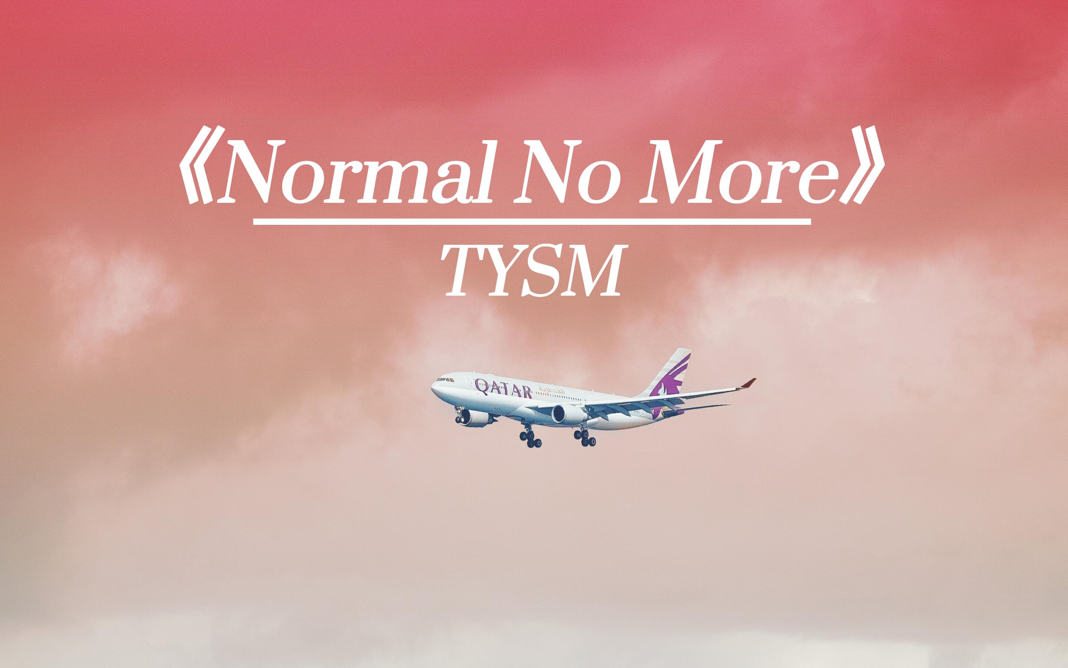 [图]“把爱洒在风浪，风浪代你涌过整片海洋”《Normal No More》