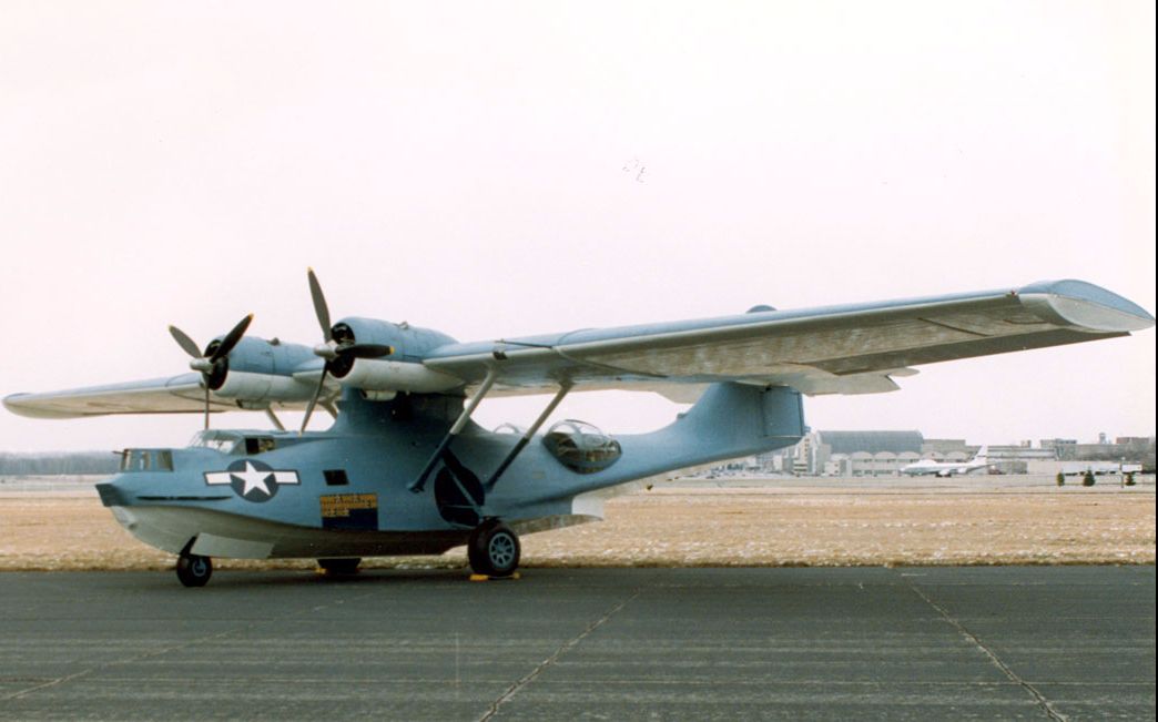 【二战】1942年美国海军pby卡特琳娜水上飞机_哔哩哔哩_bilibili