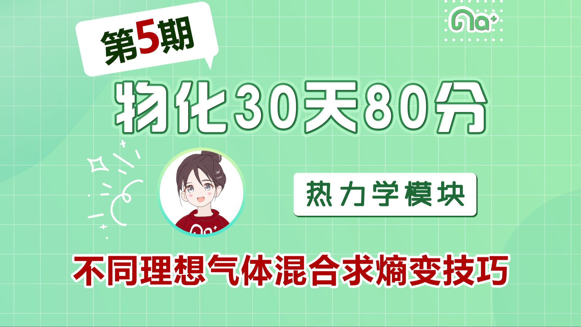 2025化学考研钠姐【物化30天80分】第5期热力学模块 不同理想气体混合求熵变 物理化学 冲刺保分哔哩哔哩bilibili