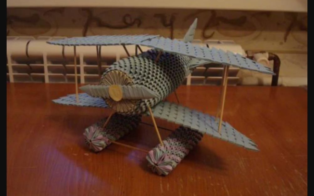 3d origami 三角插折纸工艺 如何制作3d折纸飞机_哔哩哔哩_bilibili