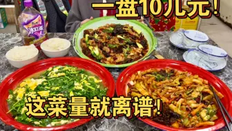 这绝对是我见过最离谱的菜量！这么一大盘才10几元，太吓人了！