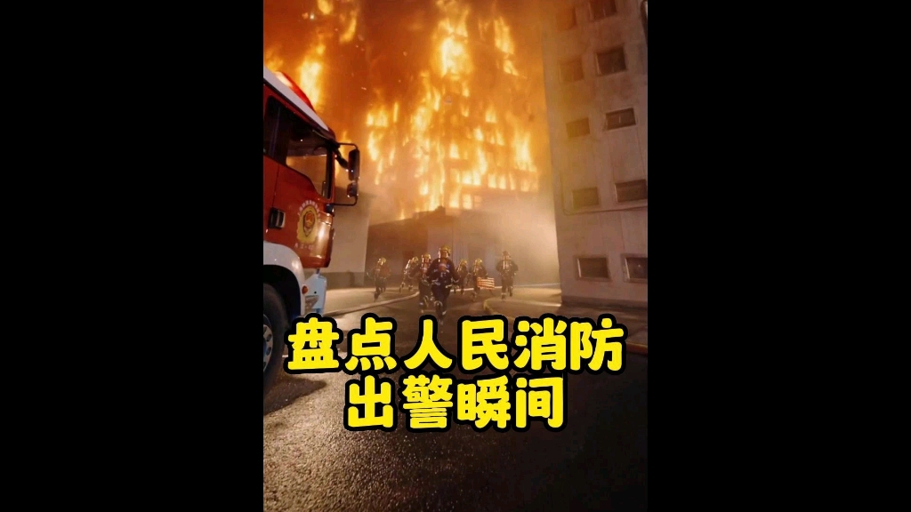 盘点人民消防出警瞬间哔哩哔哩bilibili