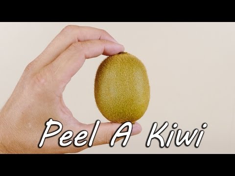 how to peel a kiwi or mango