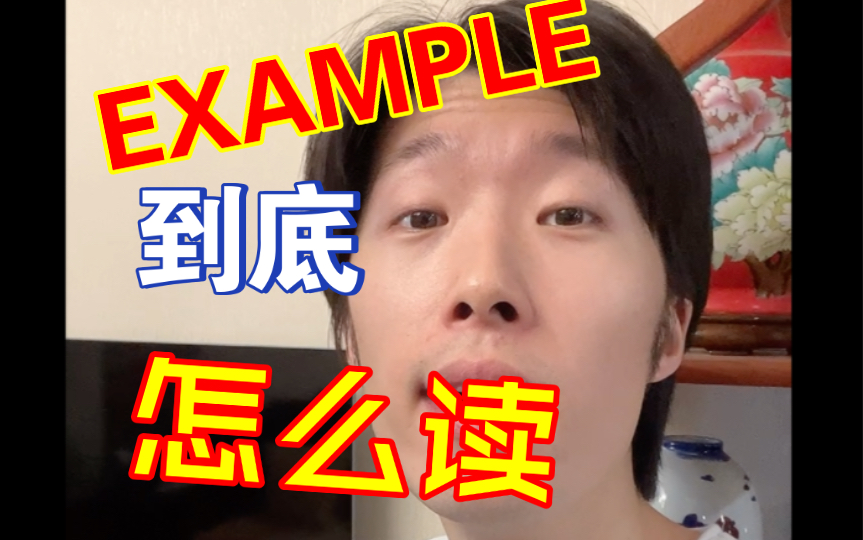 终于说了一点一直想说的话,Example到底怎么读!哔哩哔哩bilibili