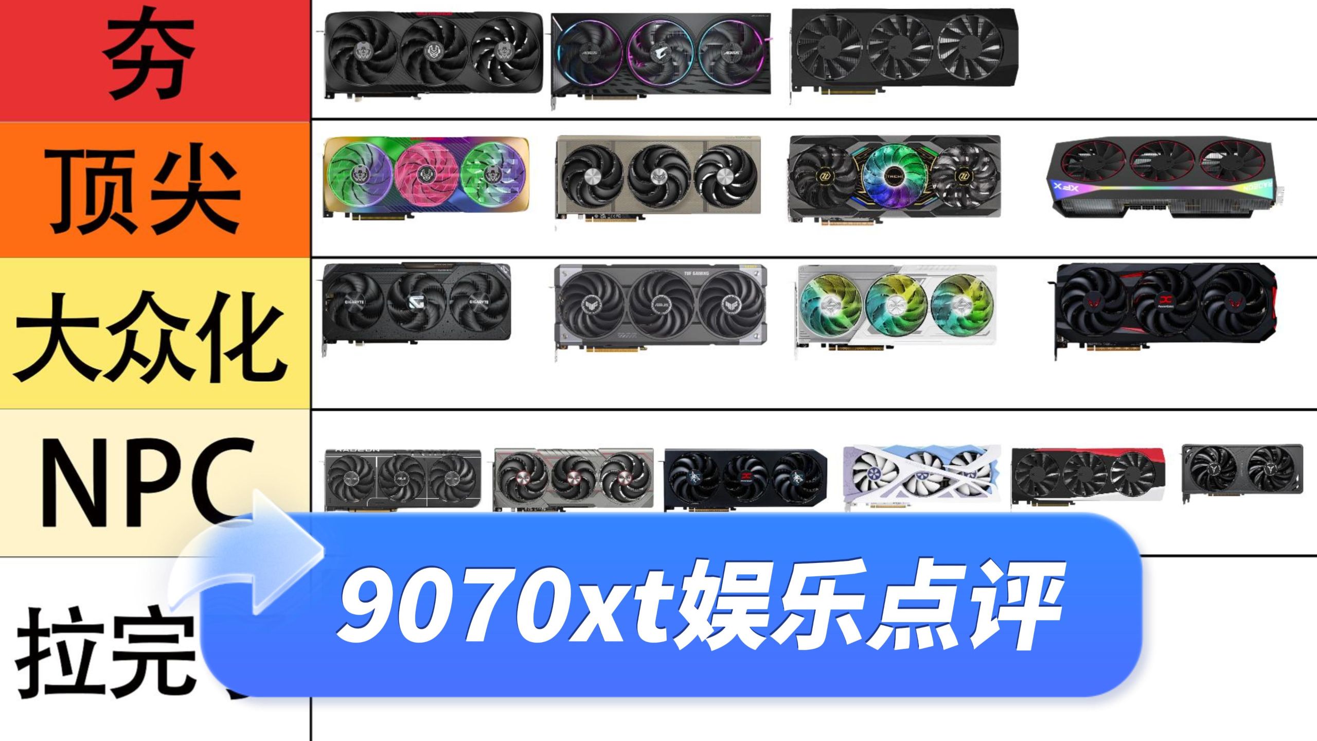 9070XT显卡,从夯到拉点评