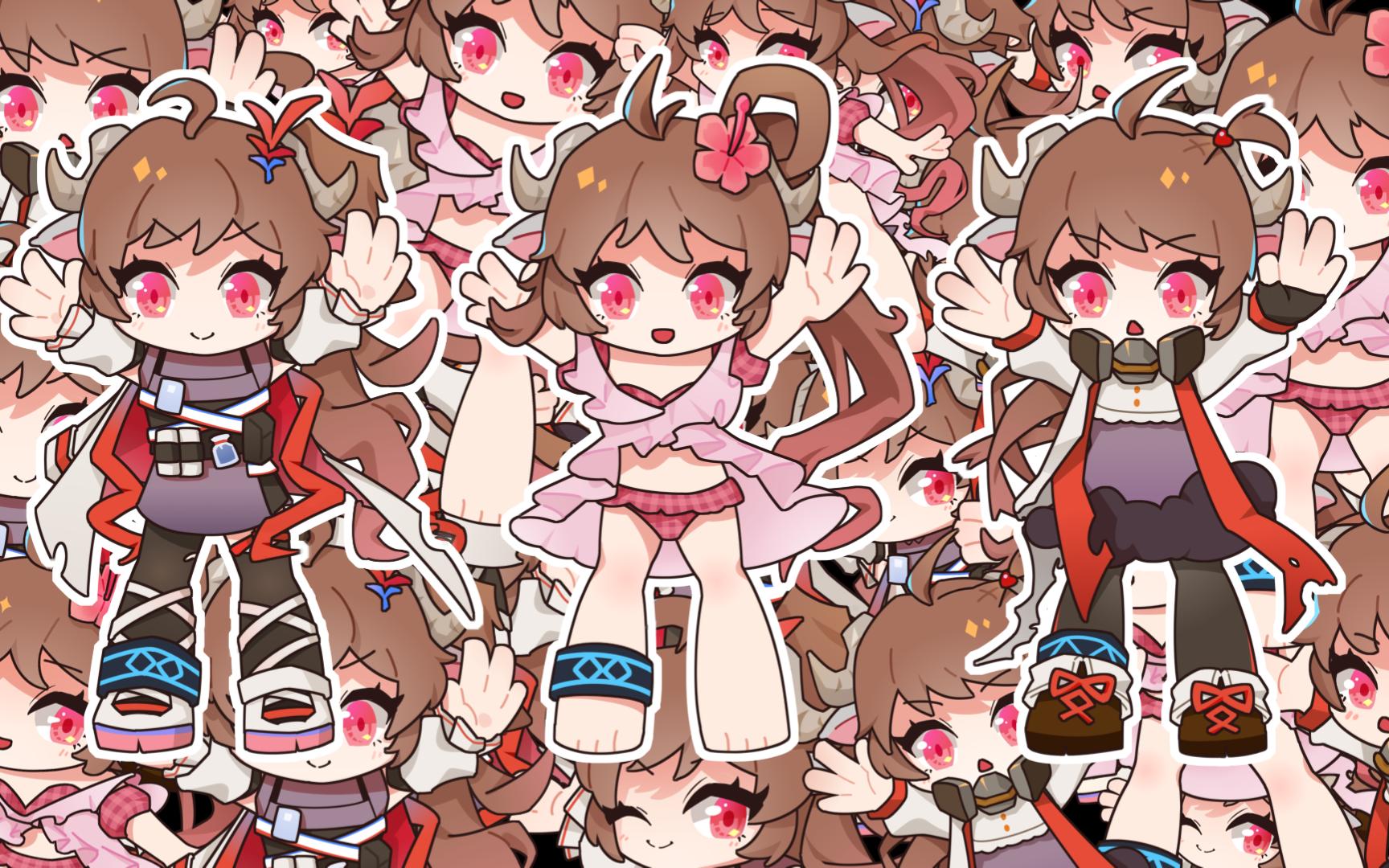 极速泳装小羊绘画过程-2